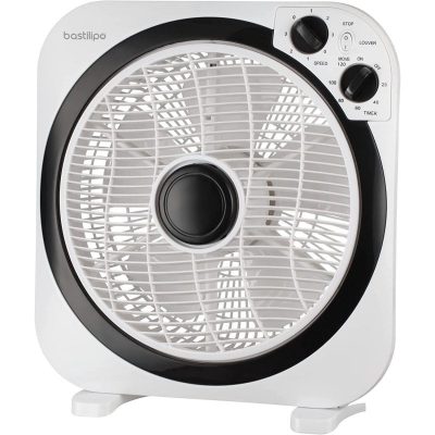 Bastilipo – Ventilador Box Fan, 40w, Con Temporizador, Zahara