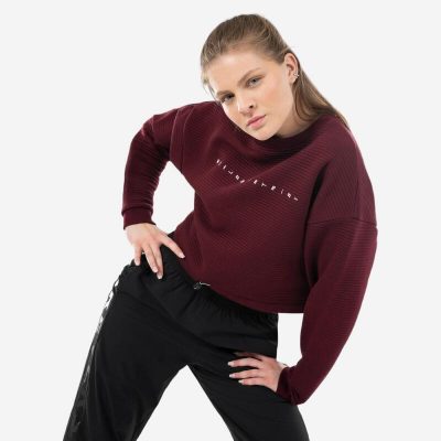 Sudadera Crop Danzas Urbanas Mujer Violeta