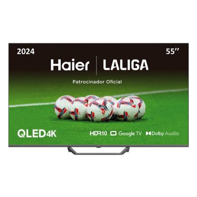 Haier – TV QLED 140cm (55′) Haier H55S80EUX S80E Series, UHD 4K, Smart Google TV, HDR10.