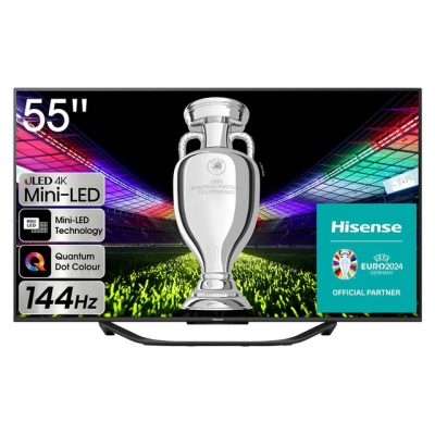 Hisense – TV Mini LED 139,7 cm (55′) Hisense 55U7KQ UHD 4K, Smart TV, Inteligencia Artificial (Reacondicionado grado A).