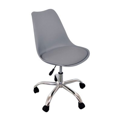 Adec Enjoy Silla de Escritorio con 5 Ruedas Blanco Gris