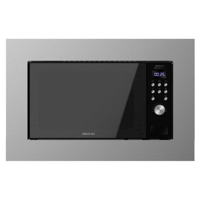 Cecotec GrandHeat 2000 Built-in SteelBlack Microondas Encastrable con Grill 20L 700W Negro