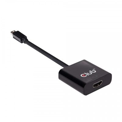 Club 3D Adaptador Mini DisplayPort 1.2 a HDMI Macho/Hembra 15cm Negro