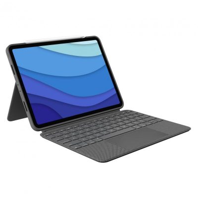 Logitech Combo Touch Funda con Teclado Gris para iPad Pro 11″ (1º/2º/3º/4º Gen)