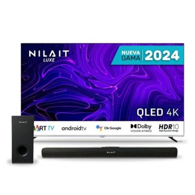 Nilait Luxe NI-65UB8001SE 65″ QLED UltraHD 4K HDR10 Smart TV + Regalo Harmony Sound Bar Barra de Sonido 2.1