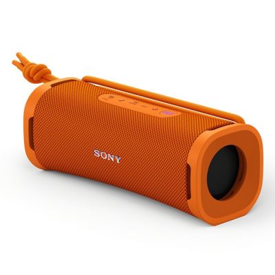 Sony – Altavoz portátil Sony ULT FIELD 1 con ULT POWER SOUND, IP67, resistente al agua, al polvo y a los golpes, 12h de batería, llamadas nítidas – Naranja.