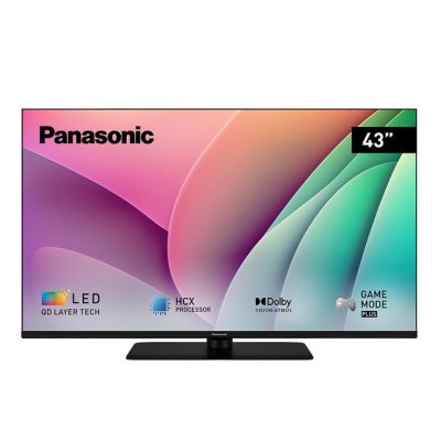 Panasonic – TV QLED 108 cm (43′) Panasonic TV-43W80AEZ, UHD 4K, Dolby Vision, High Contrast, Smart TV.