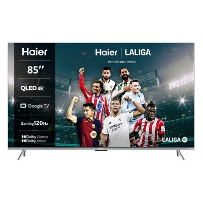 Haier – TV QLED 215,9cm (85′) Haier H85Q800UX 4K UHD, Smart Google TV, Dolby Vision, HDR10.