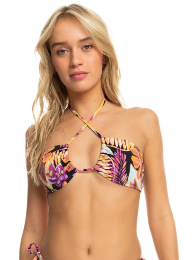 Printed Beach Classics – Top de Bikini Triangular para Mujer