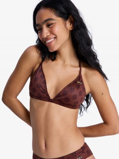 Roxy Pro – Top de bikini triangular para mujer