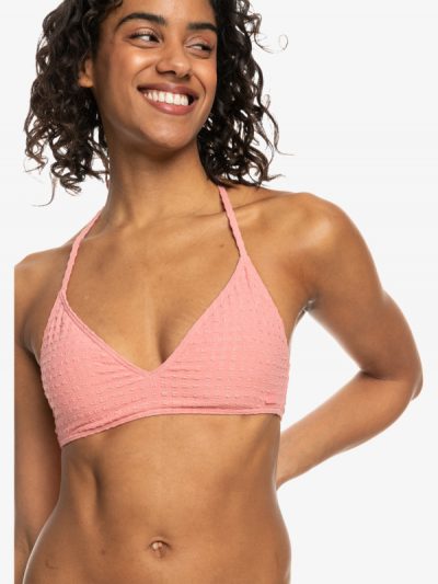 Shiny Wave – Top de Tri Bikini Fijo para Mujer