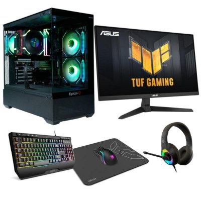 Epical-Q Pack Gaming Epic107 AMD Ryzen 7 8700F 32GB 1TB SSD RTX 5060Ti Monitor 27″ Gaming