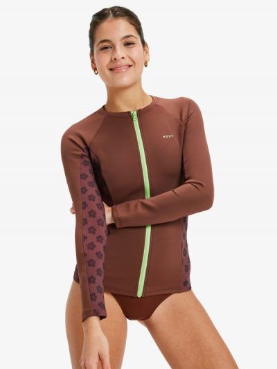 ROXY Pro Wave – Licra de manga larga y cremallera para Mujer