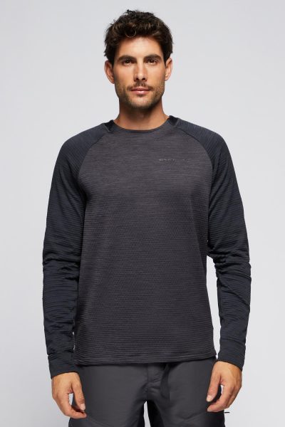 Endura Singletrack Fleece – Negro – Camiseta Manga Larga Hombre talla M