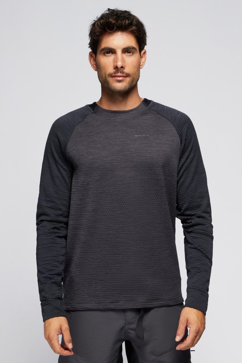 Endura Singletrack Fleece – Negro – Camiseta Manga Larga Hombre talla M