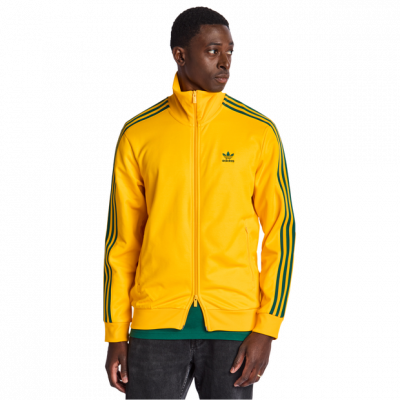 Adidas Beckenbauer Hombre Tops de pista – Amarillo – Talla XS – Poly Tricot