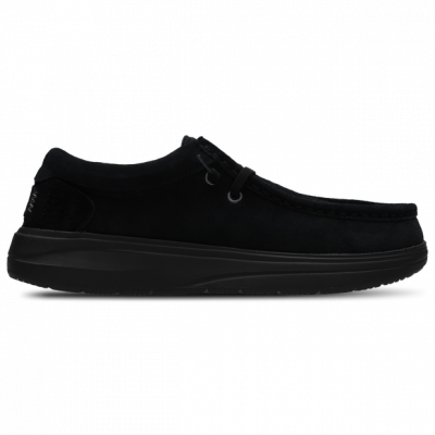 HEYDUDE Suede Hombre Zapatillas – Negro – Talla 41 – Ante