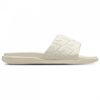Lacoste Serve Slide Dual Hombre Sandalias y Flip-Flops – Blanco – Talla 46 – Plástico