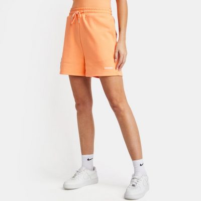 Peach Fit Nova Mujer Pantalones cortos – Naranja – Talla M – Algodón Terry francés