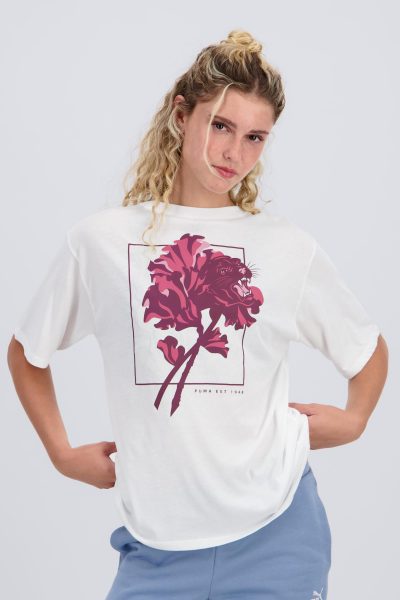 Camiseta Puma – Blanco – Camiseta Mujer talla L