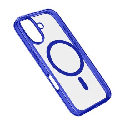 Cellular Line – Funda azul Cellularline Iconic Mag para iPhone 16 Plus.