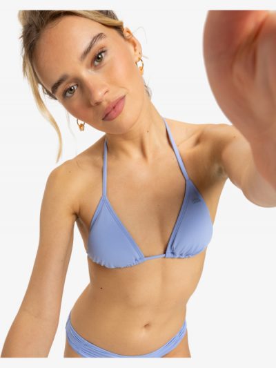 Beach Classics – Top de bikini triangular para mujer
