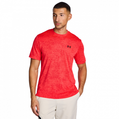 Under Armour Tech Pixelate Hombre Camisetas – Rojo – Talla L – Poly Jersey