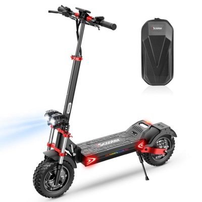 Patinete eléctrico iScooter iX8 2x1200W 65km Autonomía 12″ Offroad Suspensión Crucero IPX4