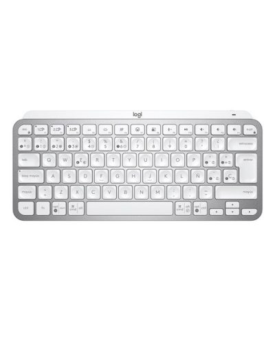 Logitech – Teclado inalámbrico Logitech MX Keys Mini Gris pálido.