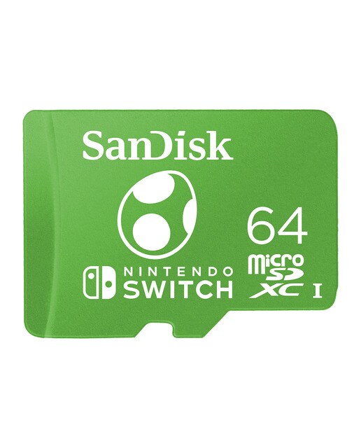 Sandisk – Tarejta de memoria Sandisk microSDXC 64 GB con licencia para Nintendo Switch.