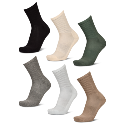 Foot Locker Crew 6 Pack Unisex Calcetines – Azul – Talla 39 – 42 – Cotone