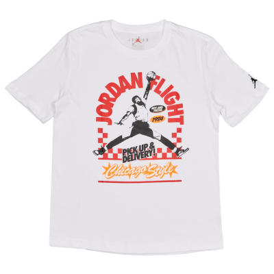 Jordan Deep Dish Niños Camisetas – Blanco – Talla 147 – 158 CM – Tejido Jersey de algodón