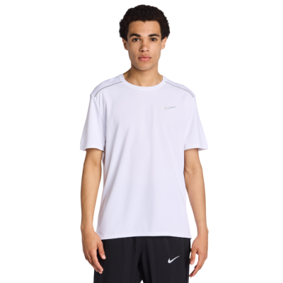Nike Miler Hombre Camisetas – Blanco – Talla L – Poly Jersey