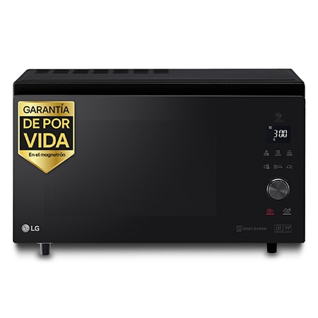 Horno Convección Microondas 4 en 1 Smart Inverter, con función freidora de aire, color Negro 1100W de 39 litros – MJ3965BPS