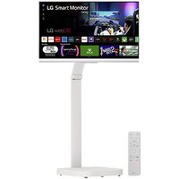 LG Smart Monitor Swing, 32», serie gaming, 4K UHD, 144 Hz, 1ms, Smart TV webOS 24, peana Swing portátil y flexible, Mando Magic Pointer Remote – 32G810SAW-W