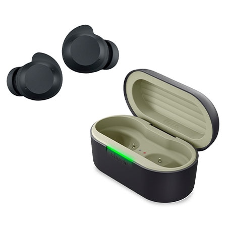 LG xboom Buds Lite – auriculares inalámbricos, bluetooth, cancelación de ruido, hasta 35h batería, resistencia IPX4, grafeno, negro – BUDSLITE | LG ES