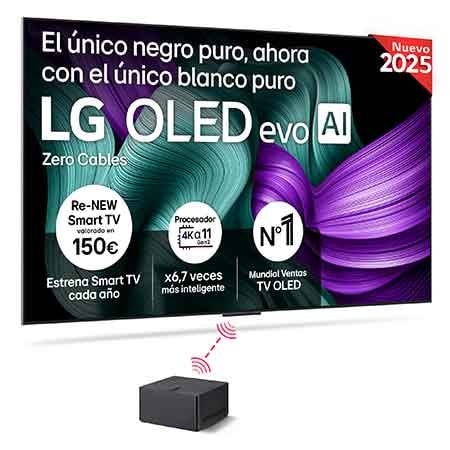 Smart TV LG OLED evo AI M5 inalámbrico 83 pulgadas 4K 2025 – OLED83M59LA | LG ES