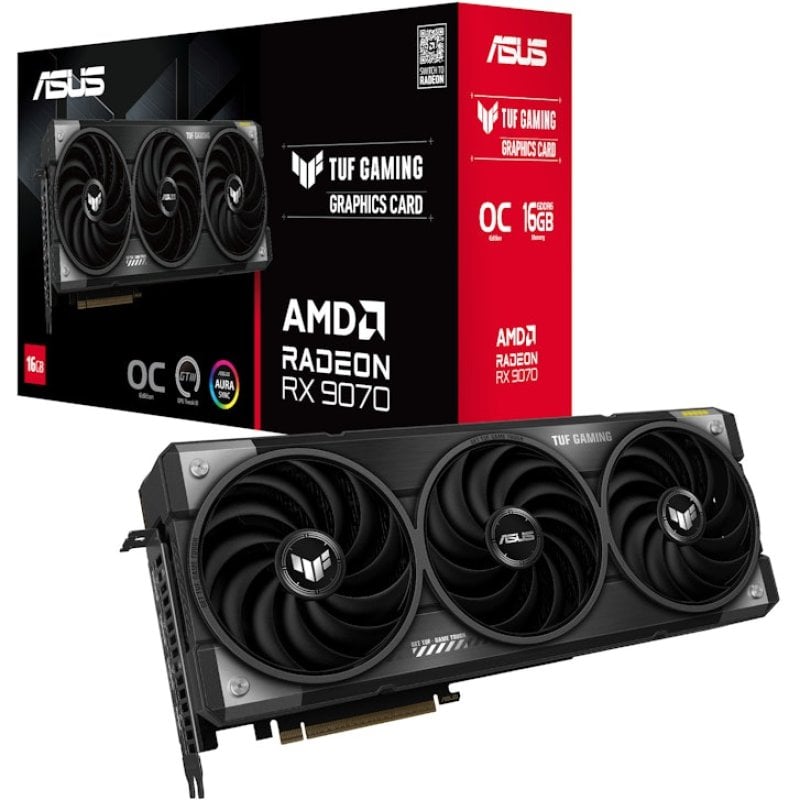ASUS TUF Gaming AMD Radeon RX 9070 OC 16GB GDDR6 FSR 4