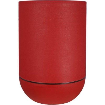 Macetero Riviera Tulipe Exterior Cilíndrico Rojo Polipropileno 40 cm