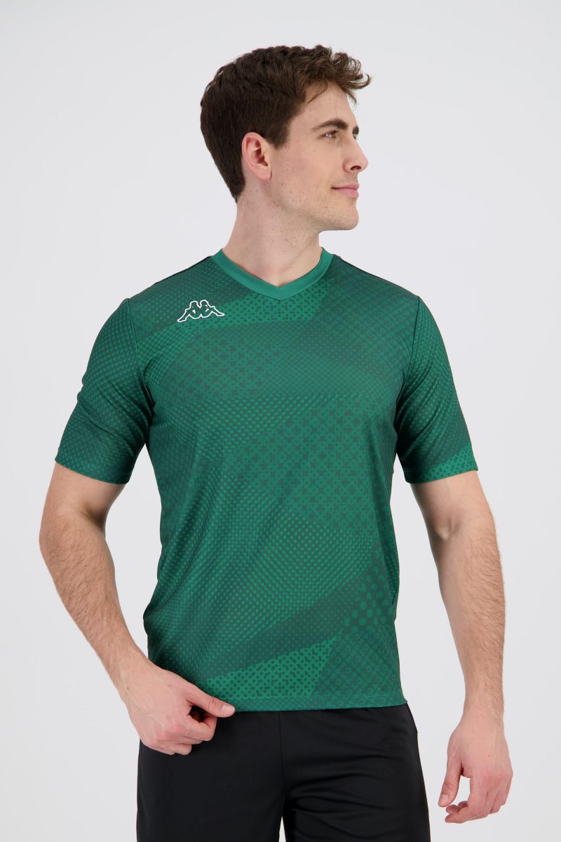 Camiseta Fútbol Hombre Kappa Logo Ghirtaz Verde talla S