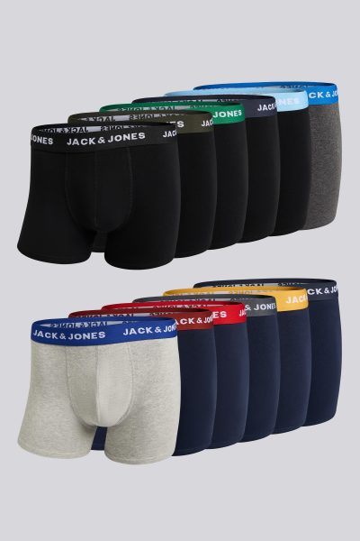 Jack & Jones Jacsolid Solid Pack 12 Bóxer Hombre talla S