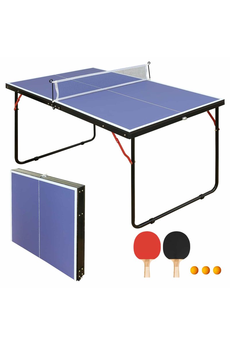 Mesa De Ping-pong 137,2 CM – Plegable – Azul MKP