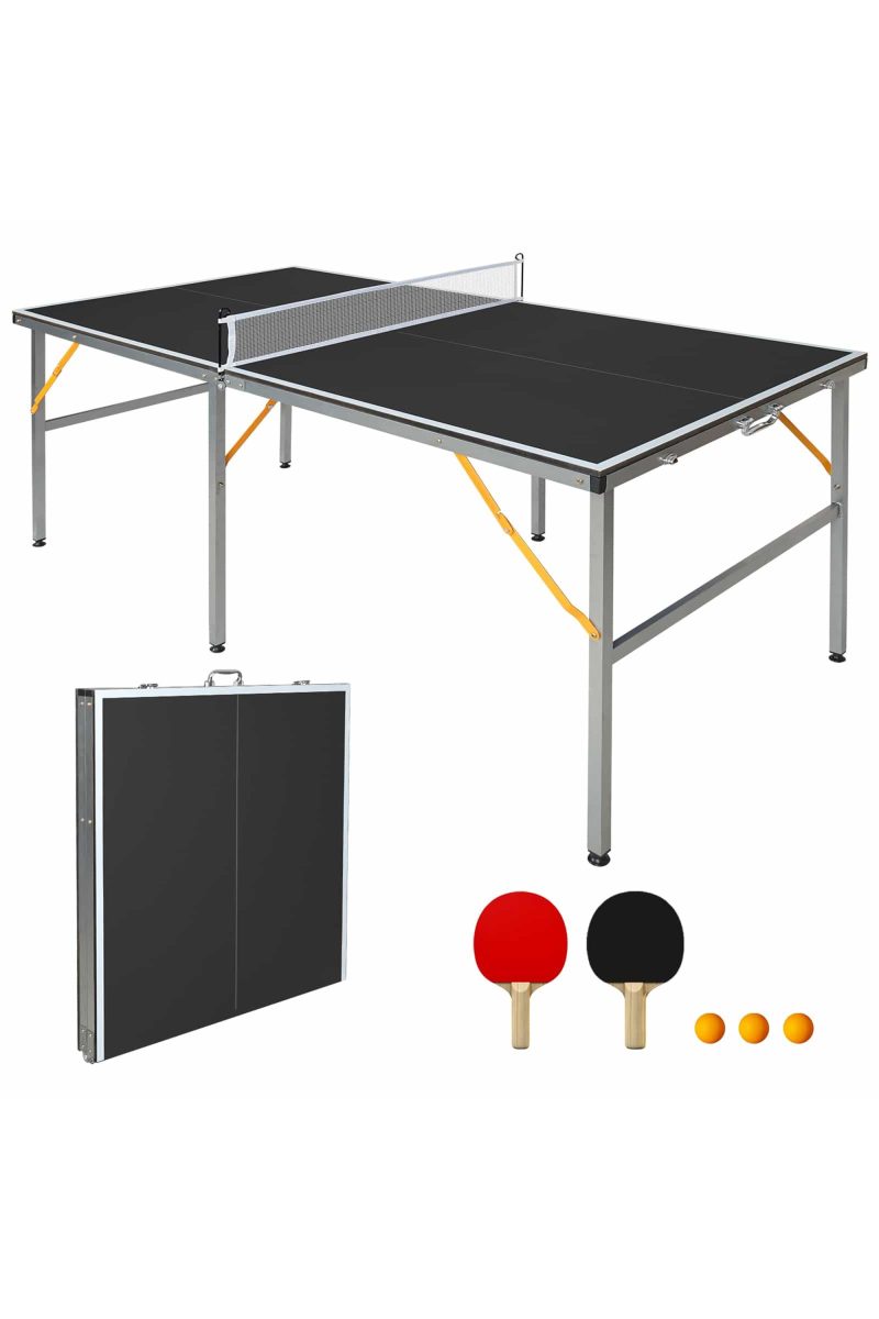 Mesa De Ping-pong 182×91 CM – Plegable – Negra – Mesa De Ping-pong MKP
