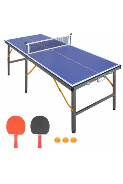 Mesa De Tenis De Mesa Plegable – Kit Completo – Azul MKP