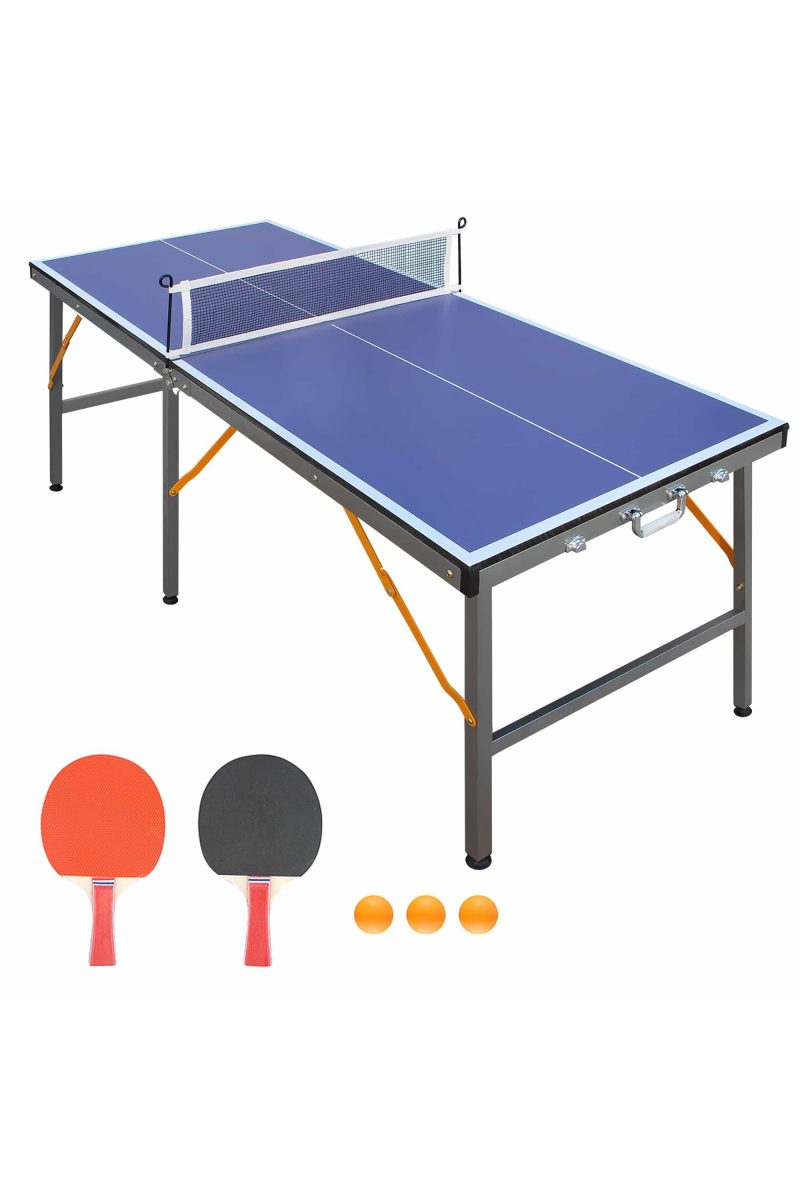 Mesa De Tenis De Mesa Plegable – Kit Completo – Azul MKP